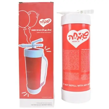 מיכל גז הליום קטן חד''פ לשימוש ביתי- עד 50 בלונים