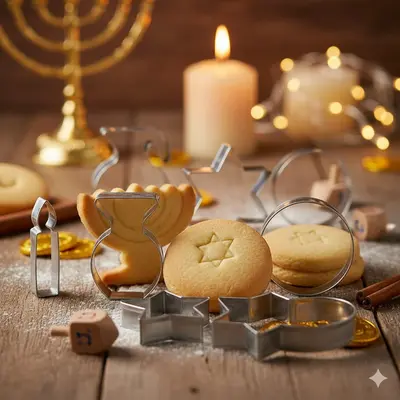 סט חותכנים לעוגיות חנוכה