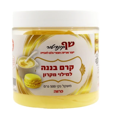 קרם-בננה-למילי-מקרון-500- גר' בד"ץ פרווה