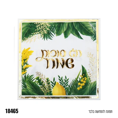 מפית הדפס סוכות 16 יח'