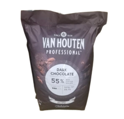 שוקולד מרי בלגי 55% פרווה VAN HOUTEN 5 קילו