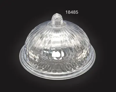 מגש לעוגה+מכסה אקרילי קוטר 32 גובה 19