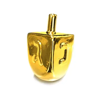 סביבון זהב קרמיקה לקישוט