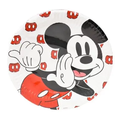 צלחות נייר 20 סמ 8 יח- מיקי מאוס