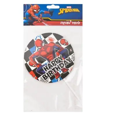 טופר לעוגה ספיידרמן