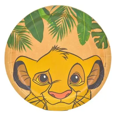 צלחות נייר 23 סמ 8יח-מלך האריות