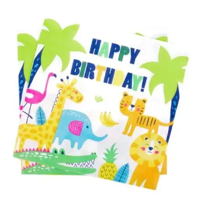 מפיות נייר 20 יח חיות ספארי