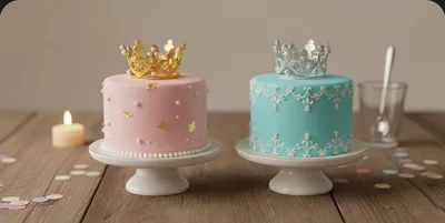 כתר בצבע כסף קוטר 8 ס"מ מתאים לבנטו וקאפקייק