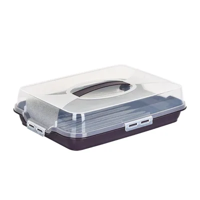 קופסא לאיחסון עוגה מלבנית מידות 44.5 x 31 x 10.5