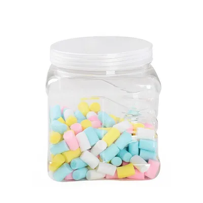 צנצנת פלסטיק מרובעת 650 מ"ל