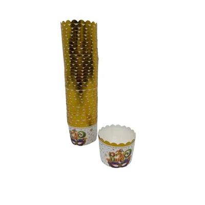 חבילת 40 עטרות קרטון לאפיה 7/5.5 ס"מ- פורים שמח מסכה