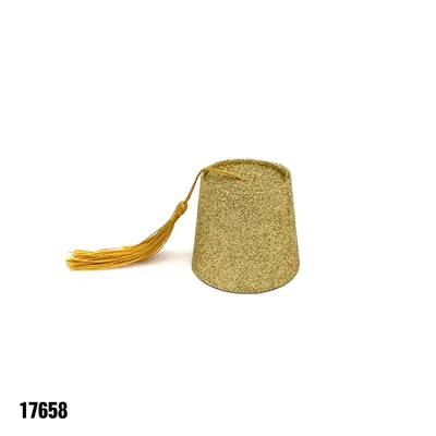 כובע תרבוש זהב קטן* 3 יח'