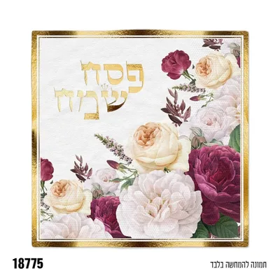 מפית פסח שמח * 16 יח'