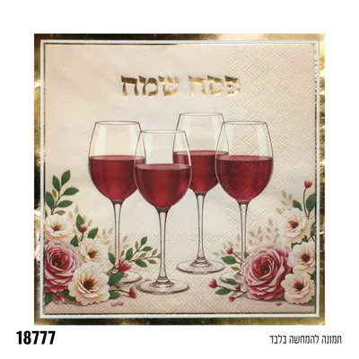 מפית פסח שמח * 16 יח'