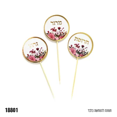 קיסמים ברכות פסח * 6 יח'