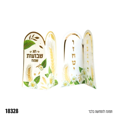 כרטיס מתקפל לוחות הברית כ-5*9 ס"מ- 6 יח'